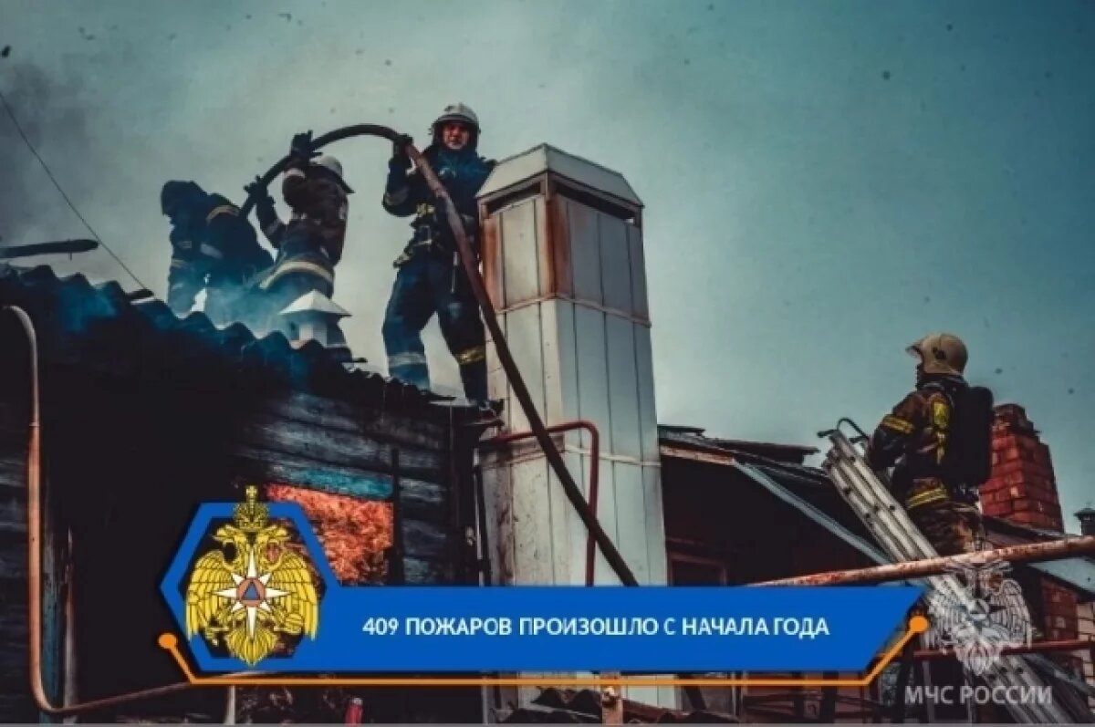    В Астраханской области с начала года произошло 409 пожаров