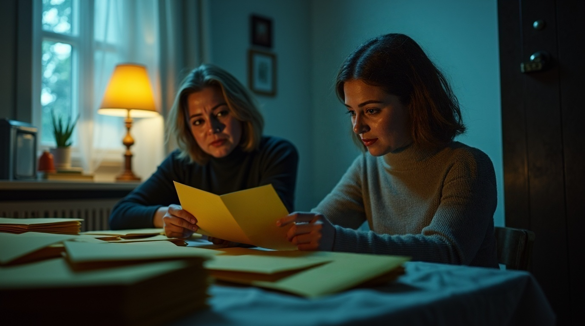 Вера, вернувшись домой, через письма мачехи о пропавшем брате преодолевает свою злость и обретает новую связь с ней.