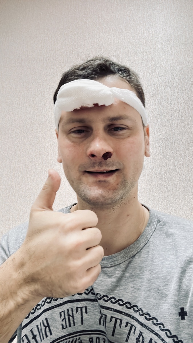 Через пару часов после операции.