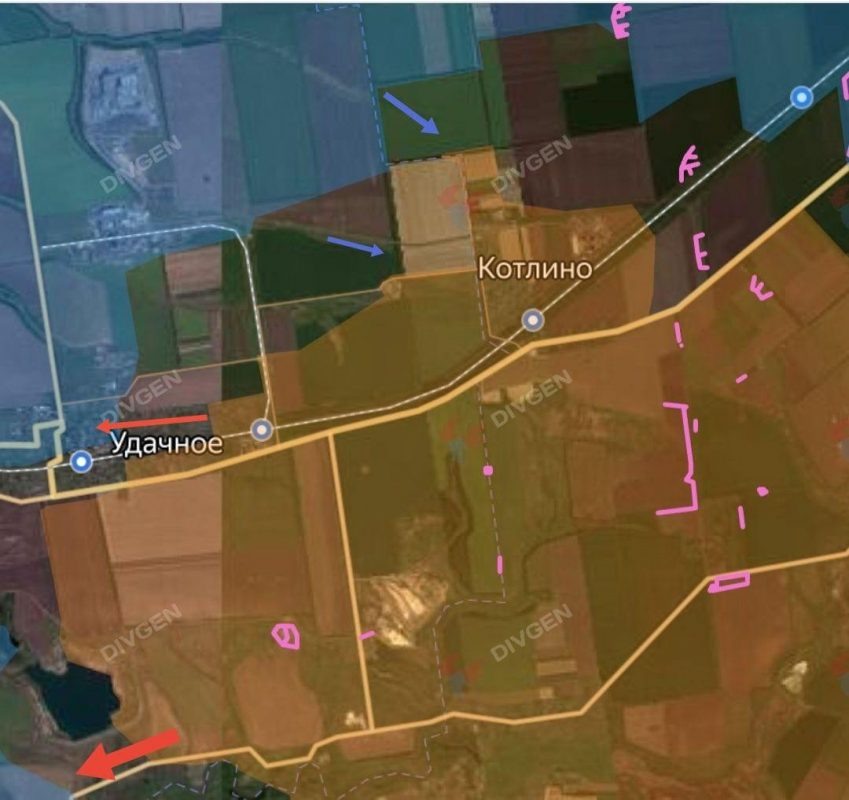    Обстановка в районе Котлино - Удачное. Телеграм-канал Юрия Котенка.
