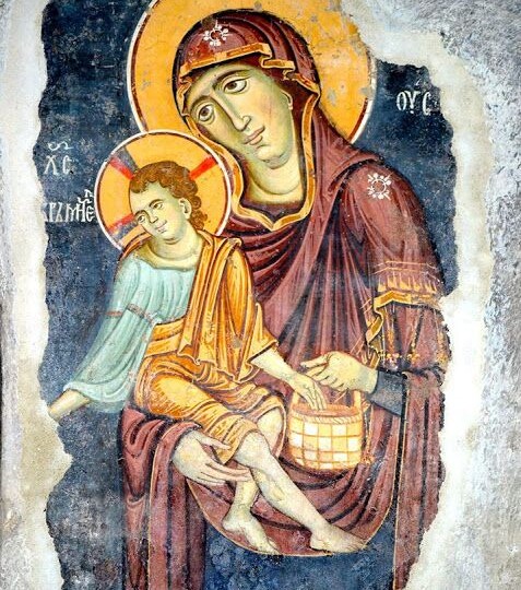 Икона Богородицы «Милующая со Христом КОРМИТЕЛЕМ» – для помощи сиротам и нуждающимся