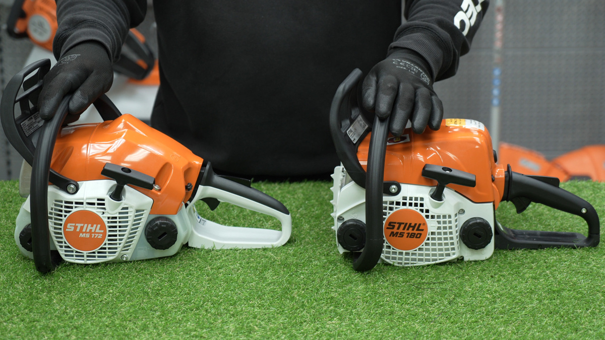 На фото STIHL MS 172 и MS 180