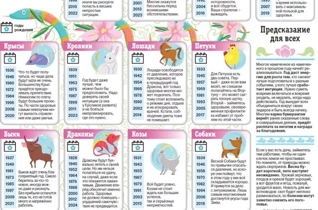    К чему готовиться россиянам в год Змеи? Инфографика