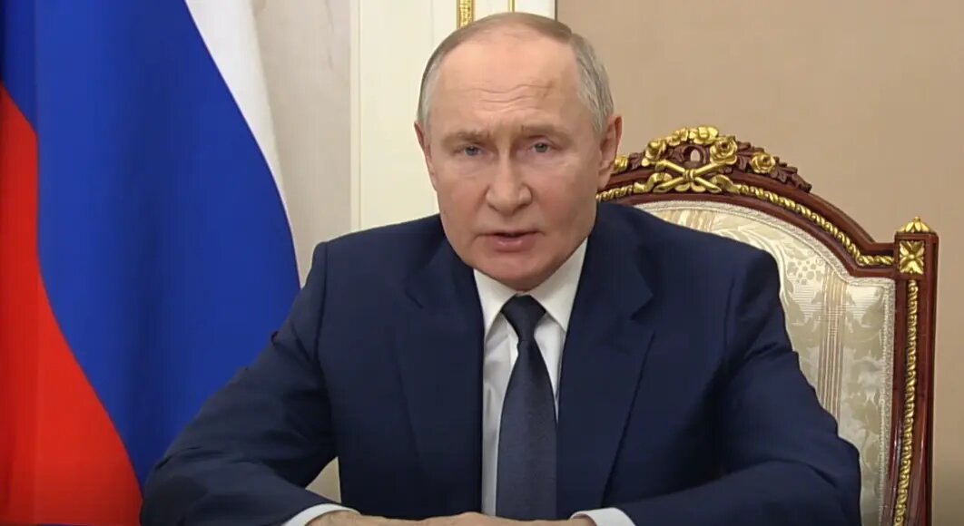    Президент России Владимир Путин. Фото: скриншот видео с сайта Кремля