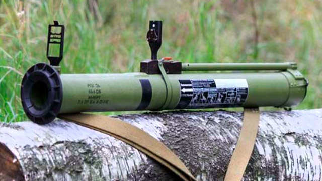 РПГ-26 «Аглень» в боевом положении, учебный макет (фото из открытых источников)
