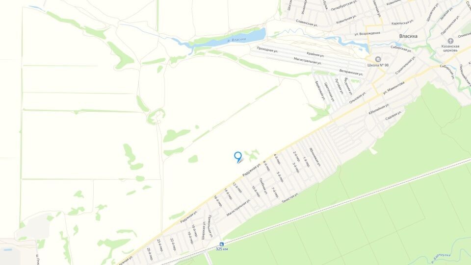    Проект поселка во Власихе. Источник: yandex.ru/maps