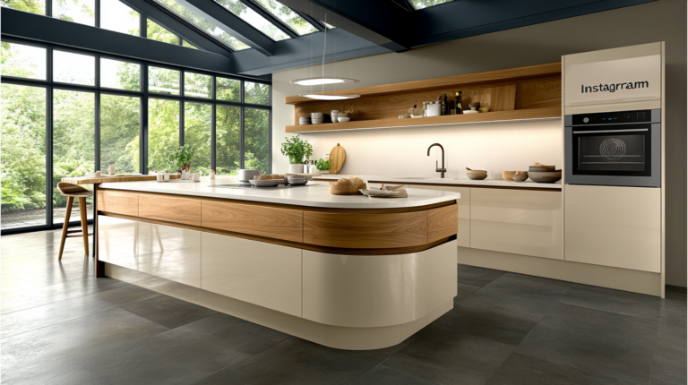    Бежевая кухня с деревом: уют и гармония svkuhni77