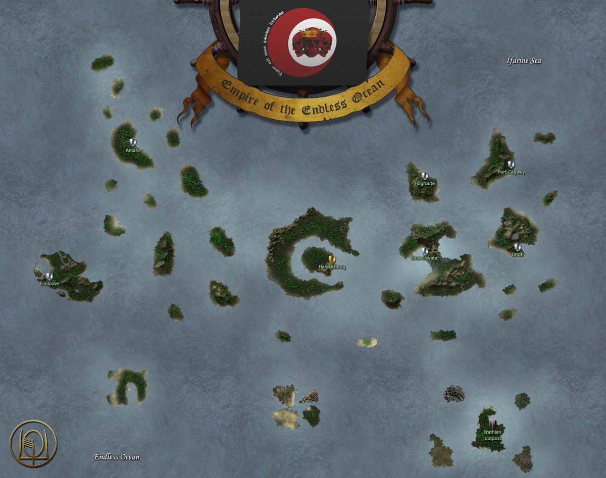 Карта Империи Бескрайнего Океана