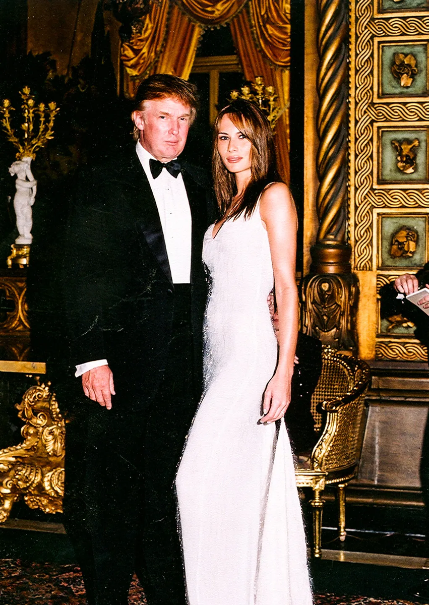 Фото: Свадьба Дональда и Мелании Трамп, 22 января 2005 года