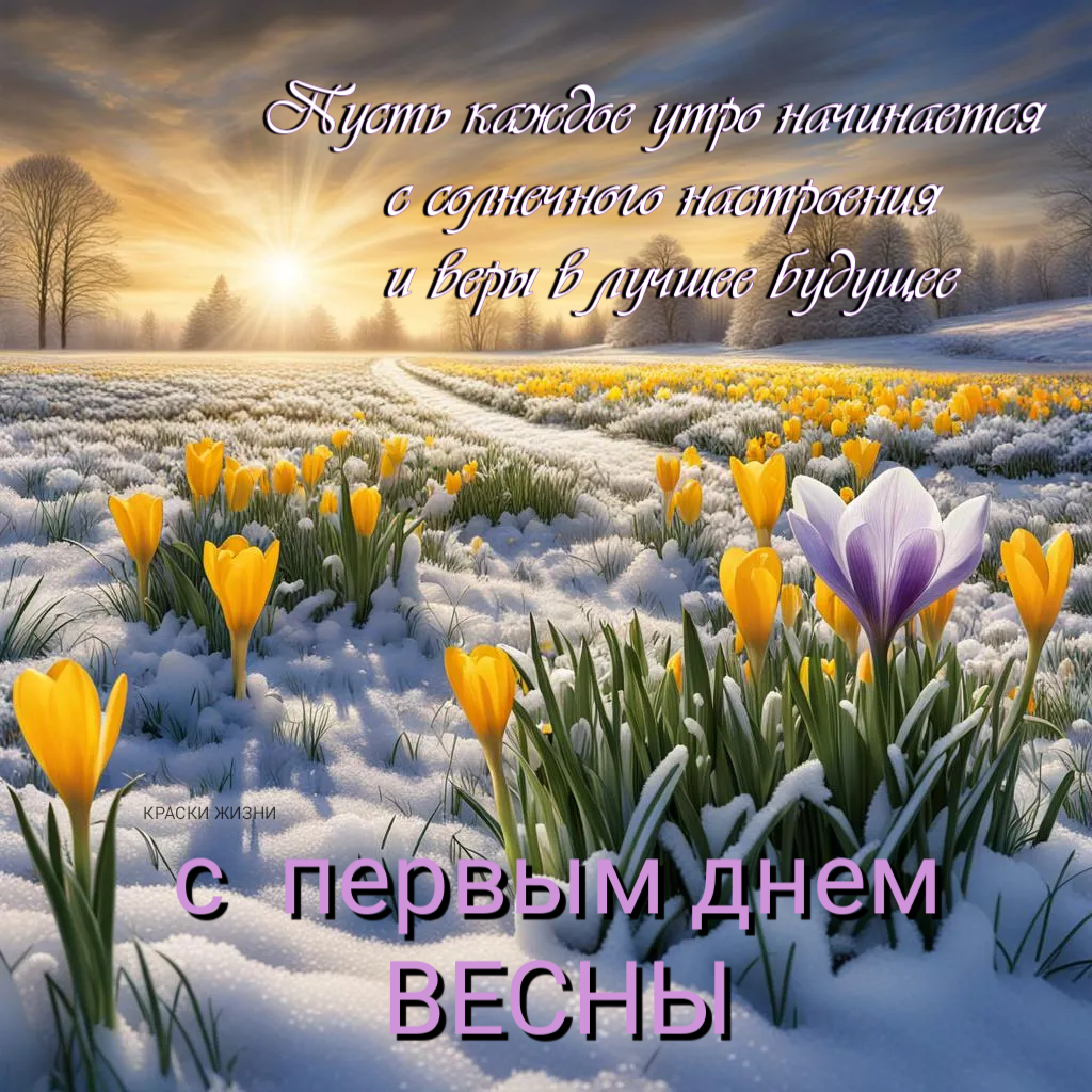 С первым днем весны 