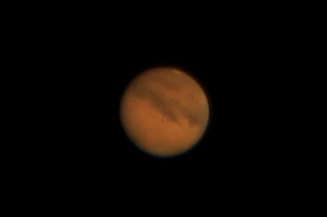    Фото Марса, сделанное через профессиональный телескоп. Фото: предоставлено АиФ-Иркутск героями публикации. 