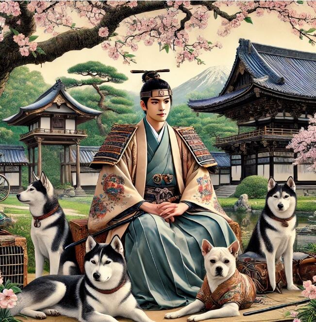 Собачий сёгун. Здесь и далее - иллюстарции нейросети.