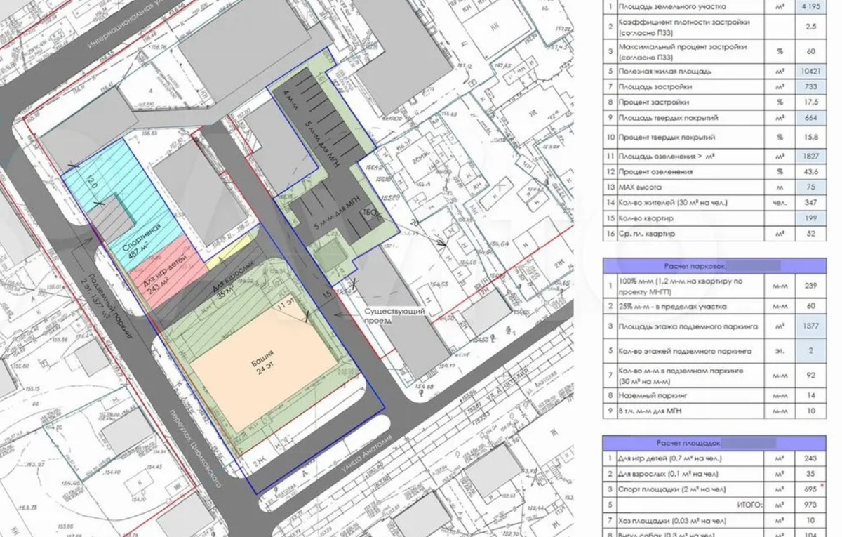Планировка участка на Анатолия. 150
