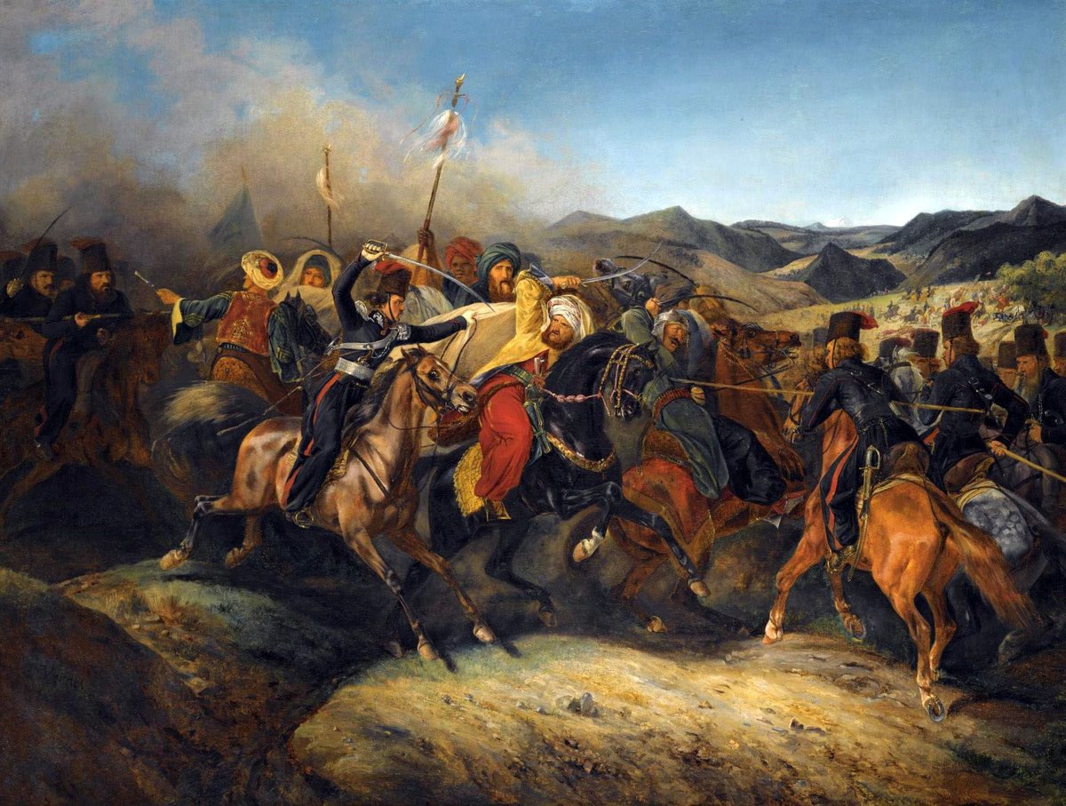 Русско-турецкая война 1828-1829 гг. Сражение русских с турками (худож. Орас Верне) (фото из интернета; здесь как иллюстрация)
