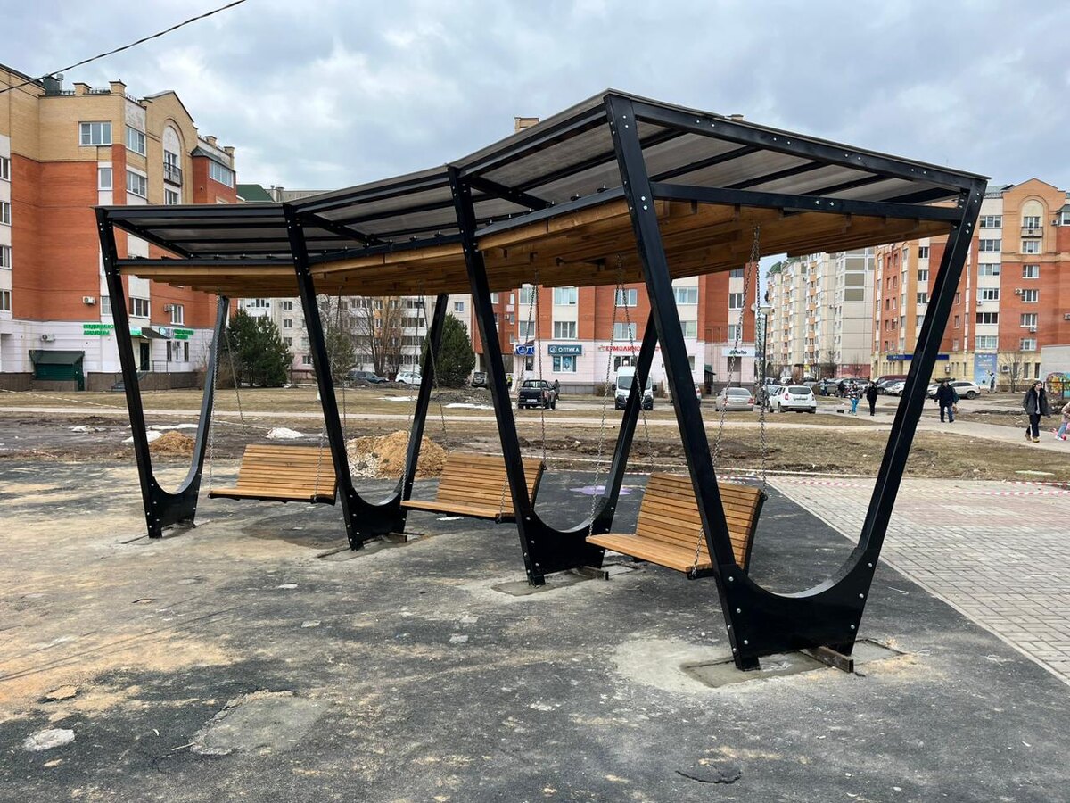 Пергола, установленная компанией Уличная мебель.ру