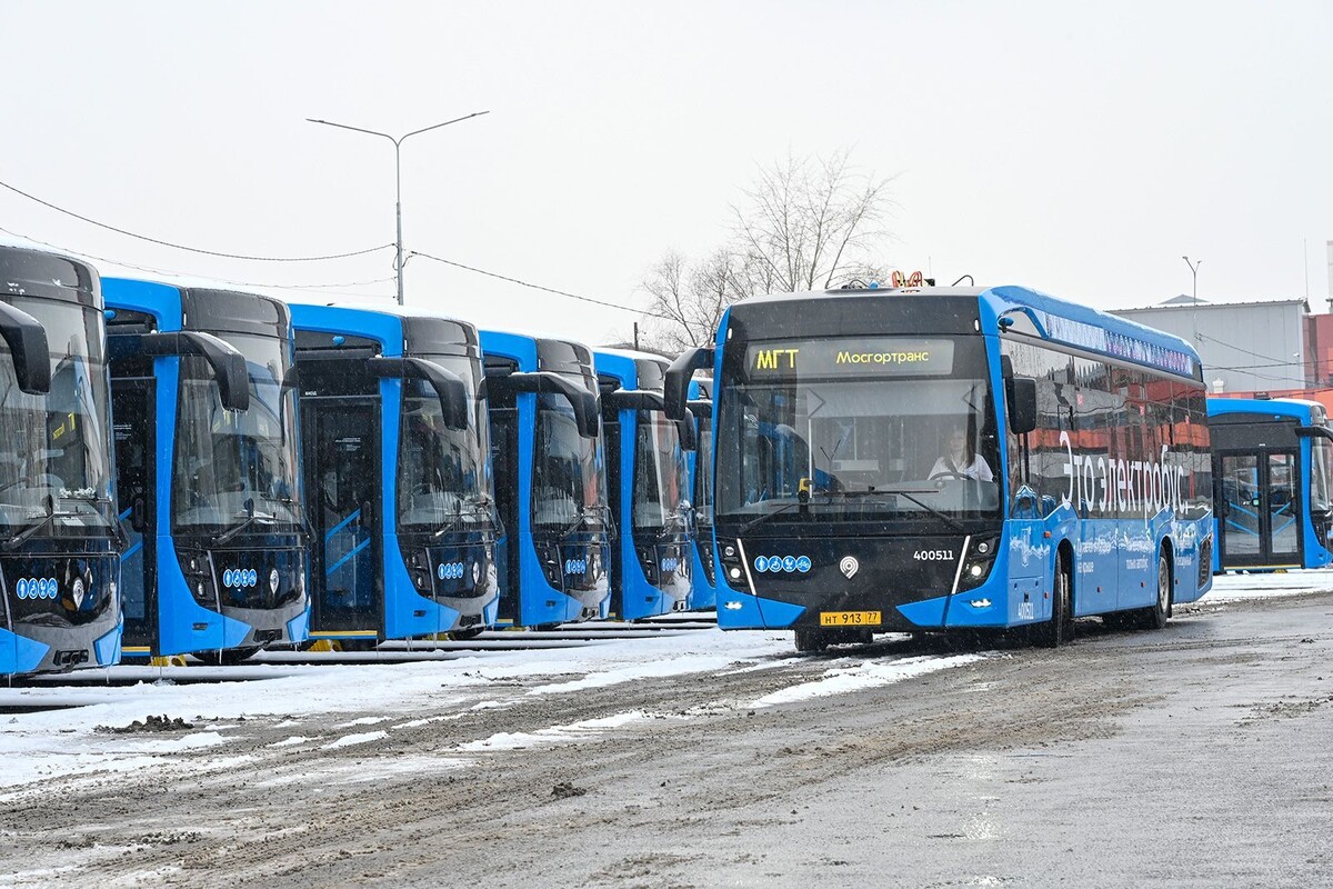    Москва пополнила парк 100 новыми электробусами