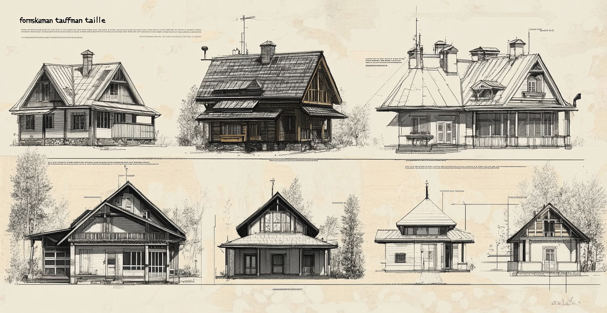 Разновидности кровель. Полет мысли искусственного интиллекта. Источник: gumibo.pro