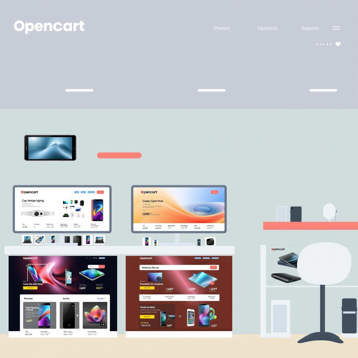   Шаблоны Opencart для интернет-магазина электроники