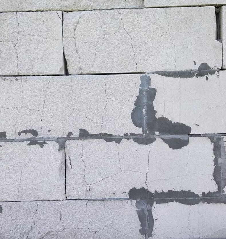 Трезины на газоблоках