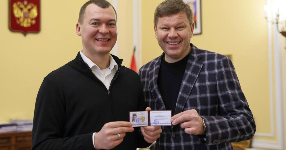 Министр спорта Михаил Дегдтярев и Дмитрий Губергиев