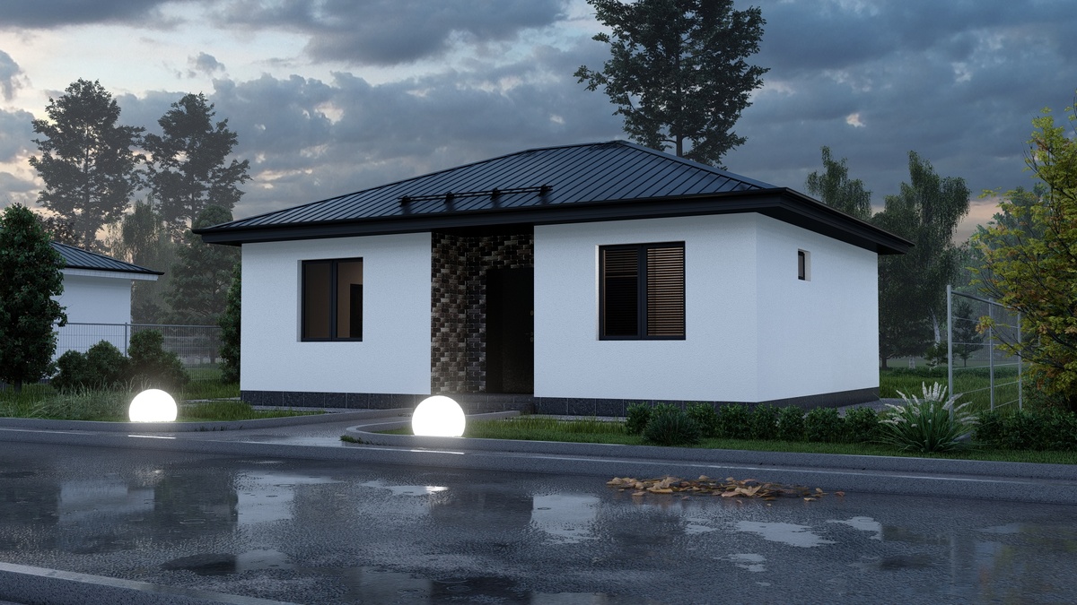 Жилой дом по проекту Ивдель 61,5 кв.м 