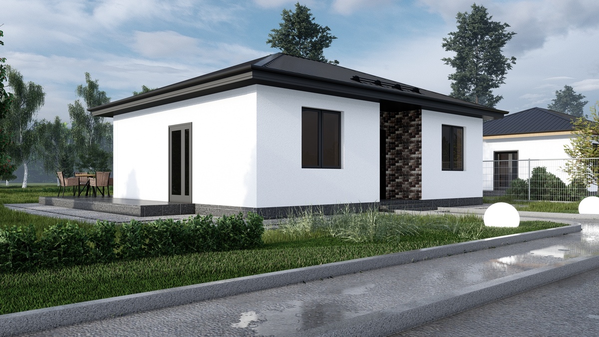 Жилой дом по проекту Ивдель 61,5 кв.м 