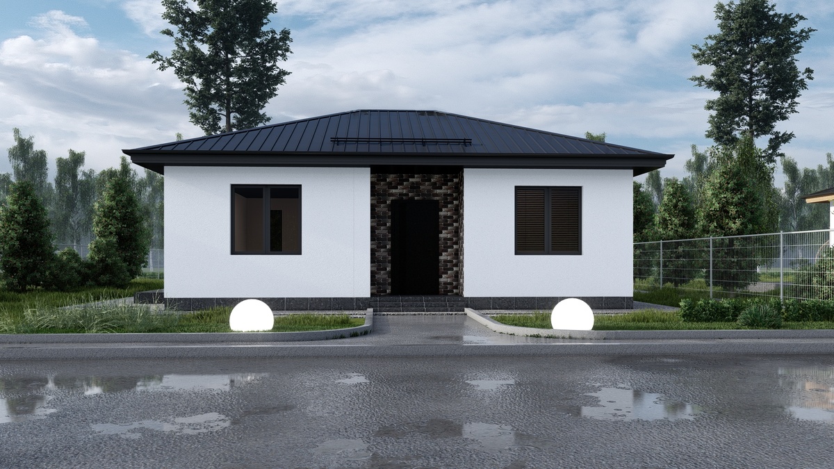 Жилой дом по проекту Ивдель 61,5 кв.м 