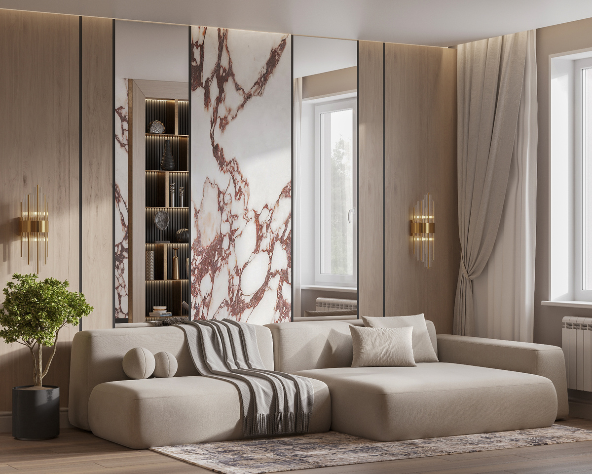 Мебель в гостиной зоне. ИСГ МАВИС