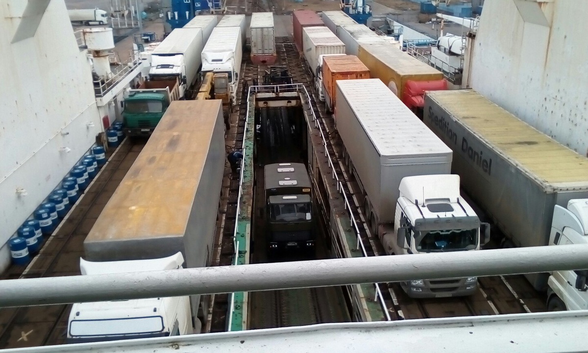 Подъëм техники по аппарели. 