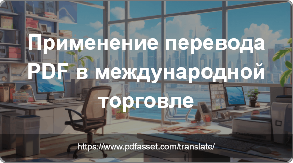 Применение перевода PDF в международной торговле