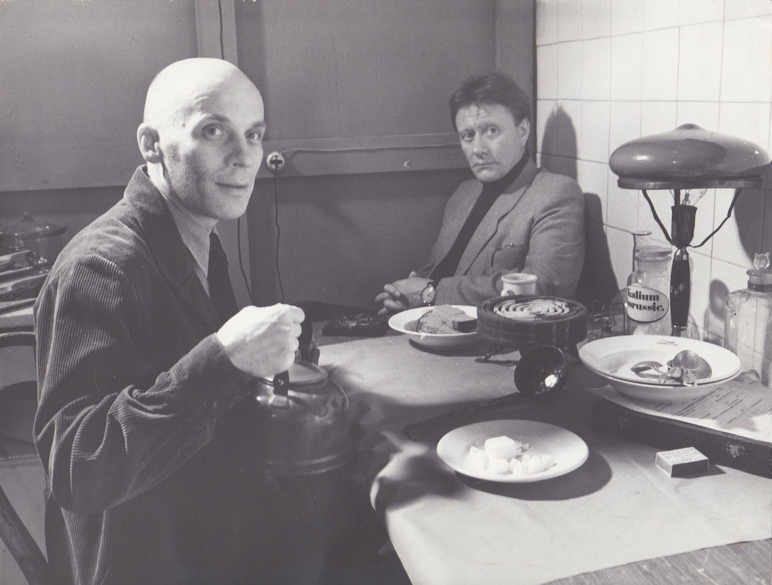 Александр Филиппенко и Андрей Миронов в фильме "Мой друг Иван Лапшин" (1984)