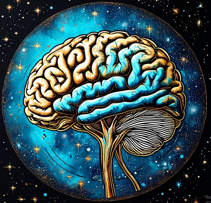 мозг нарисовала нейросеть