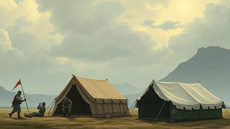 Армейские палатки. ХХ век.