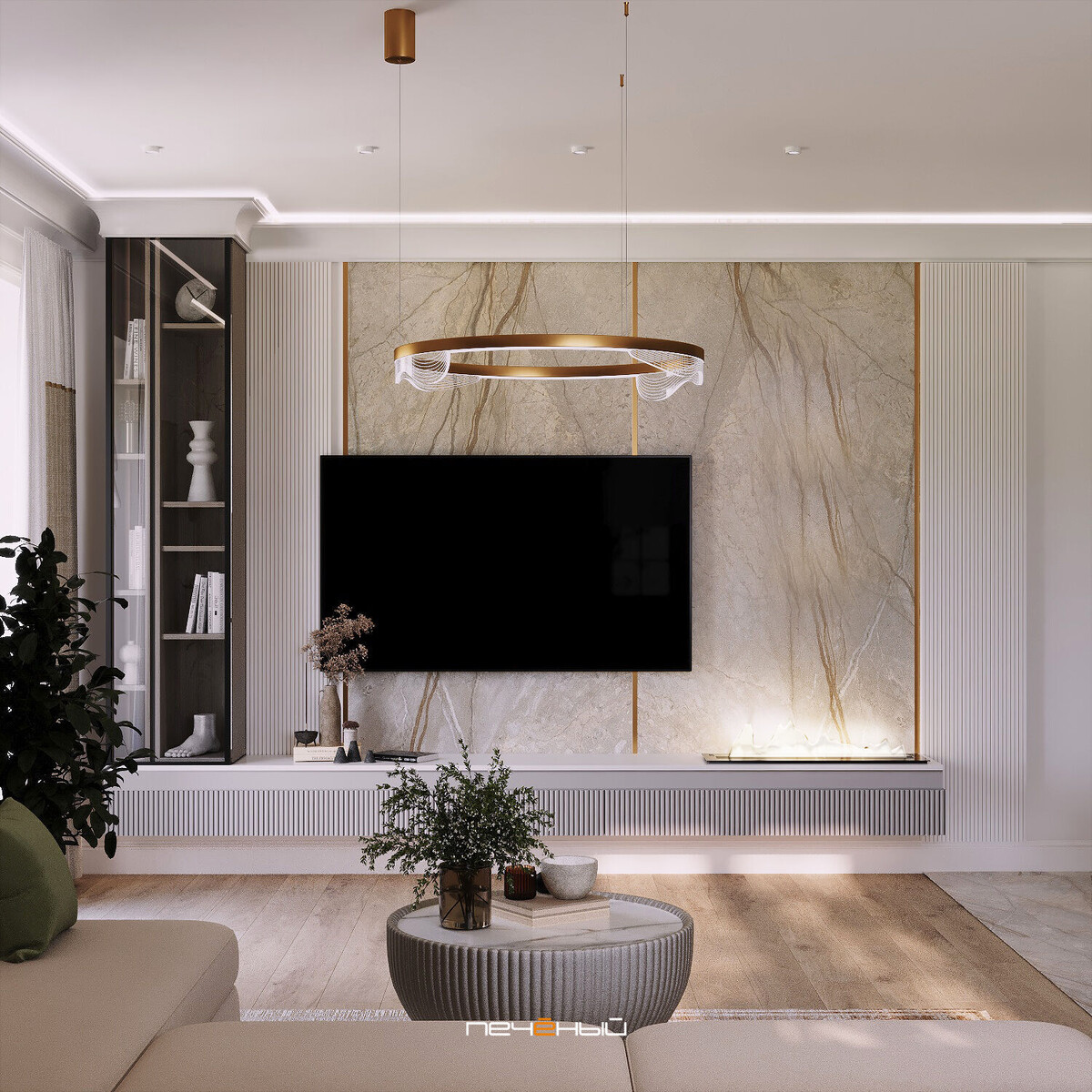 Дизайн кухни-гостиной