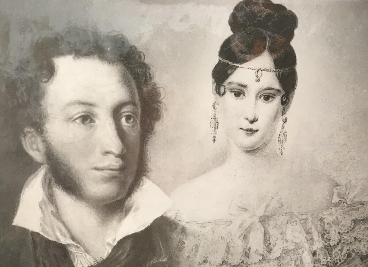 Портреты Александра Пушкина и Натальи Гончаровой