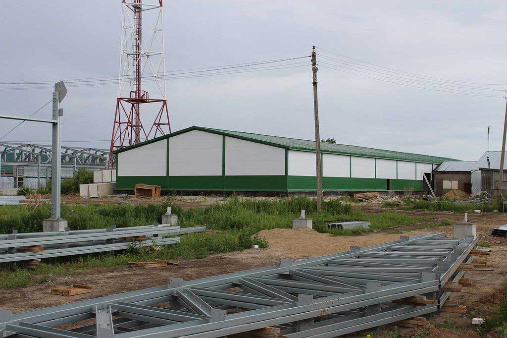 КРОЛИЧЬЯ ФЕРМА ИЗ ЛСТК 18Х66Х4 В Г. ЕГОРЬЕВСК, РОССИЯ