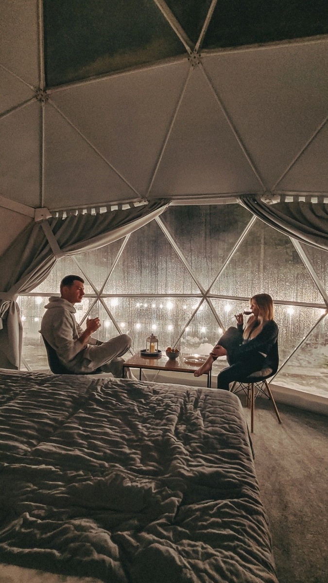 Один из вариантов купольного дома