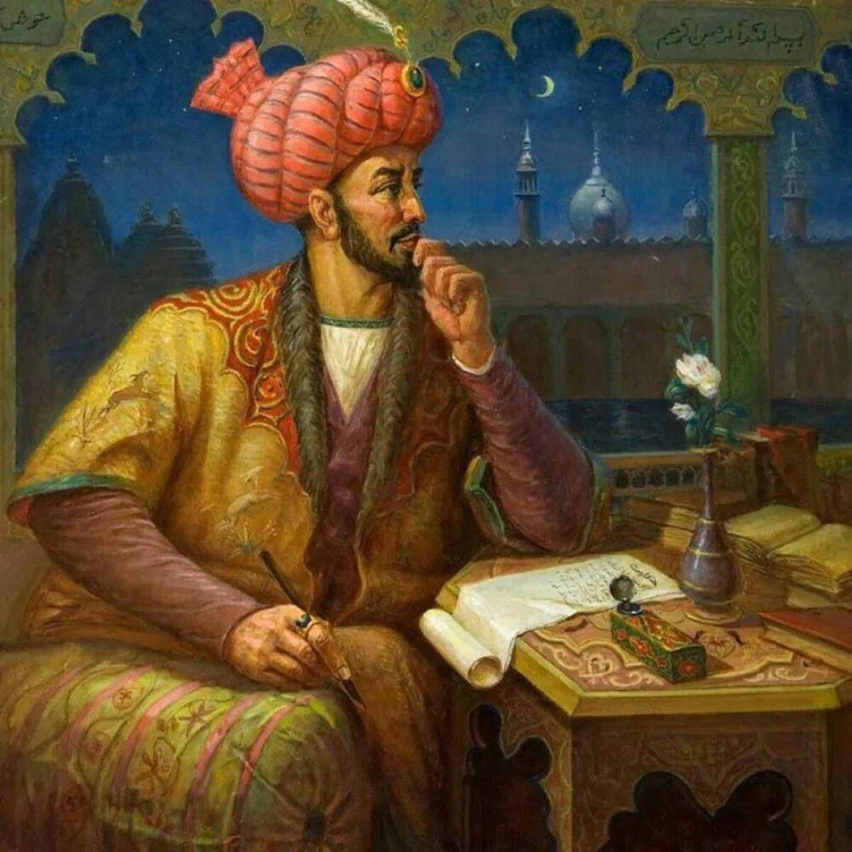 Бабур (Захир-ад-дин Мухаммед Бабур) — основатель Империи Великих Моголов. 

Он родился 14 февраля 1483 года в Андижане (Узбекистан). В 11 лет Бабур получил трон в Бухаре. Уже в 1497 году он захватил Самарканд, столицу Тимуридов.

В 1526 году Бабур с хорошо подготовленной и снабжённой армией пошёл на Дели. Основным сражением стала битва у города Панипат 21 апреля 1526 года. Бабур с войском одержал победу и занял столицу Индии. 

Так Бабур стал основателем тимуридского государства, расположившегося на территориях Индии, Афганистана и Пакистана. 

Помимо войн и правительственных дел, Бабур занимался и творчеством. Его стихи, написанные на чагатайском языке, отличаются чеканностью образов и афористичностью. Главный труд Бабура — автобиография «Бабур-наме», первый образец этого жанра в исторической литературе, излагает события с 1493 по 1529 годы, живо воссоздаёт детали быта знати, нравы и обычаи эпохи.

Умер Бабур 26 декабря 1530 года в Агре (Индия) от дизентерии.