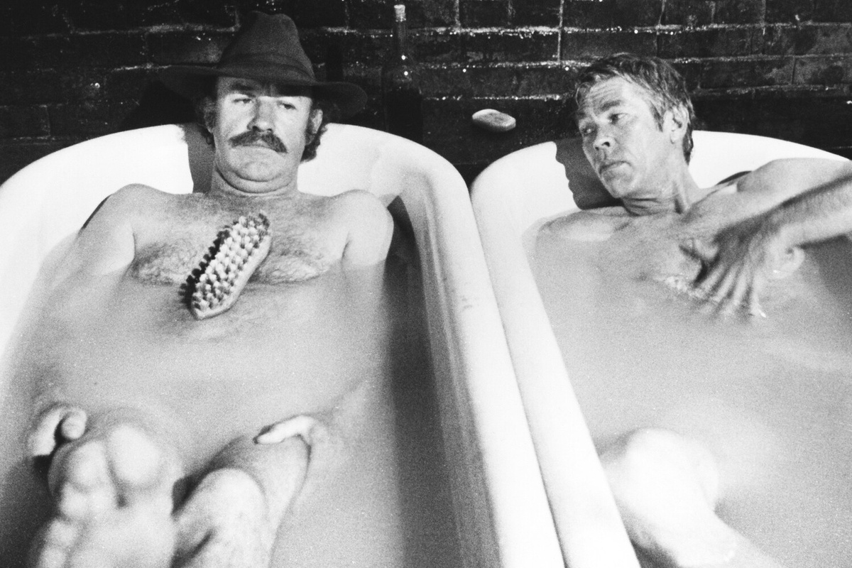 Джин Хэкман и Джеймс Коберн в кадре из фильма "Прикуси пулю", 1975 год ©Silver Screen Collection/Getty Images  📷