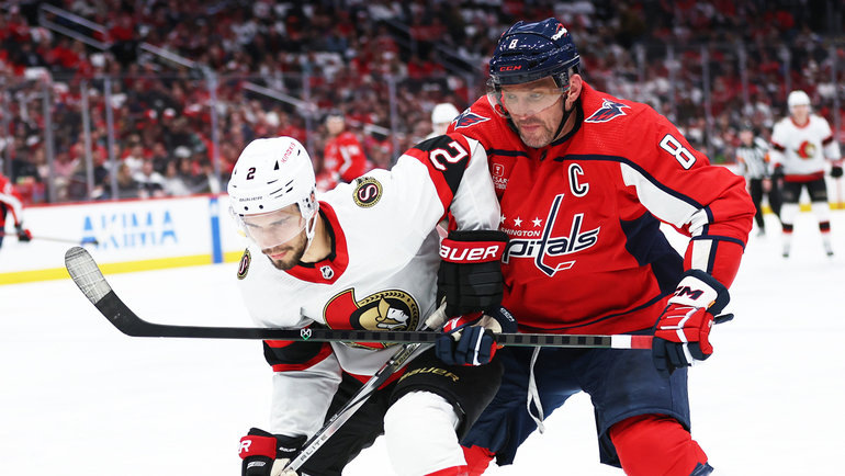    Артем Зуб и Александр Овечкин. Getty Images