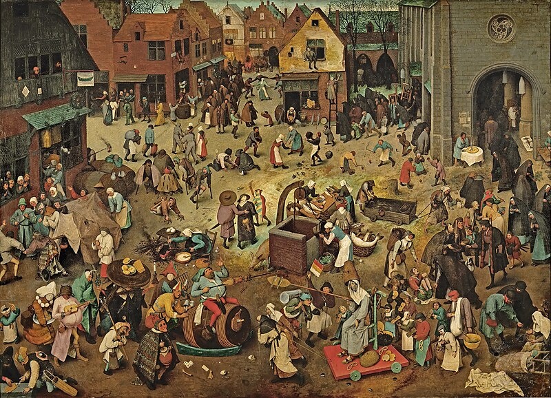 Питер Брейгель Старший, «Битва Масленицы и Поста», 1559 год