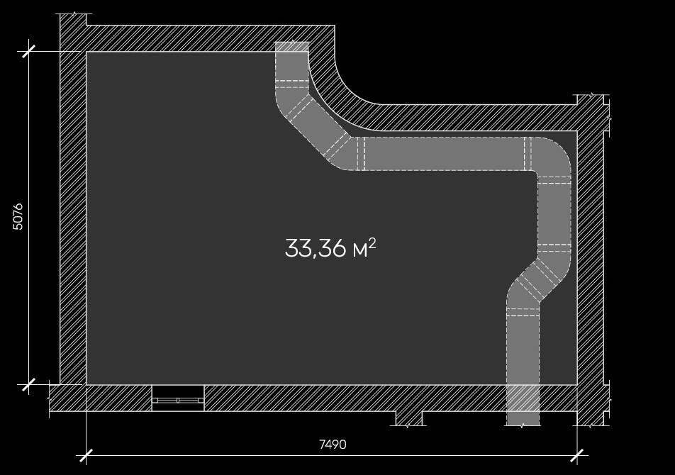 План исходного помещения