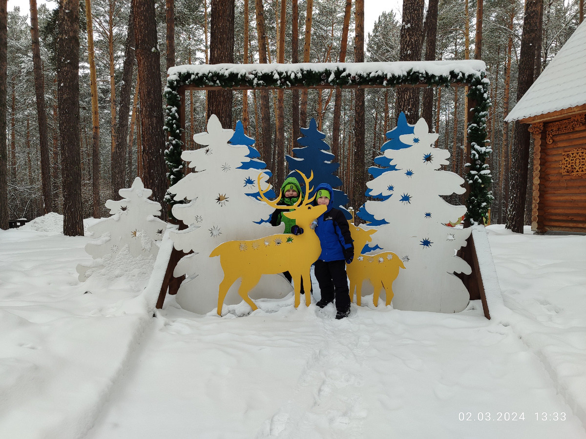 Паша и Вадим в диком лесу
