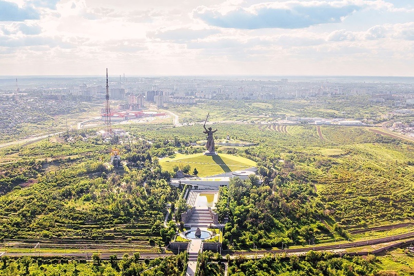 Вид на город с коптера