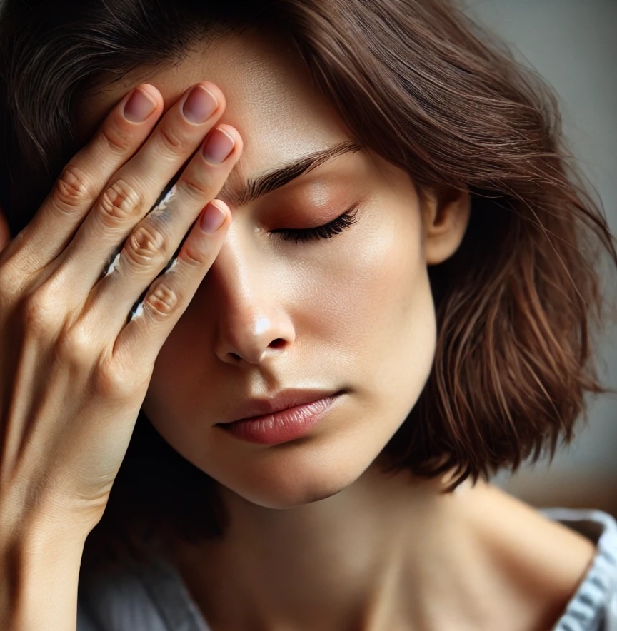 Типичная поза при приступе пароксизмальной гемикрании