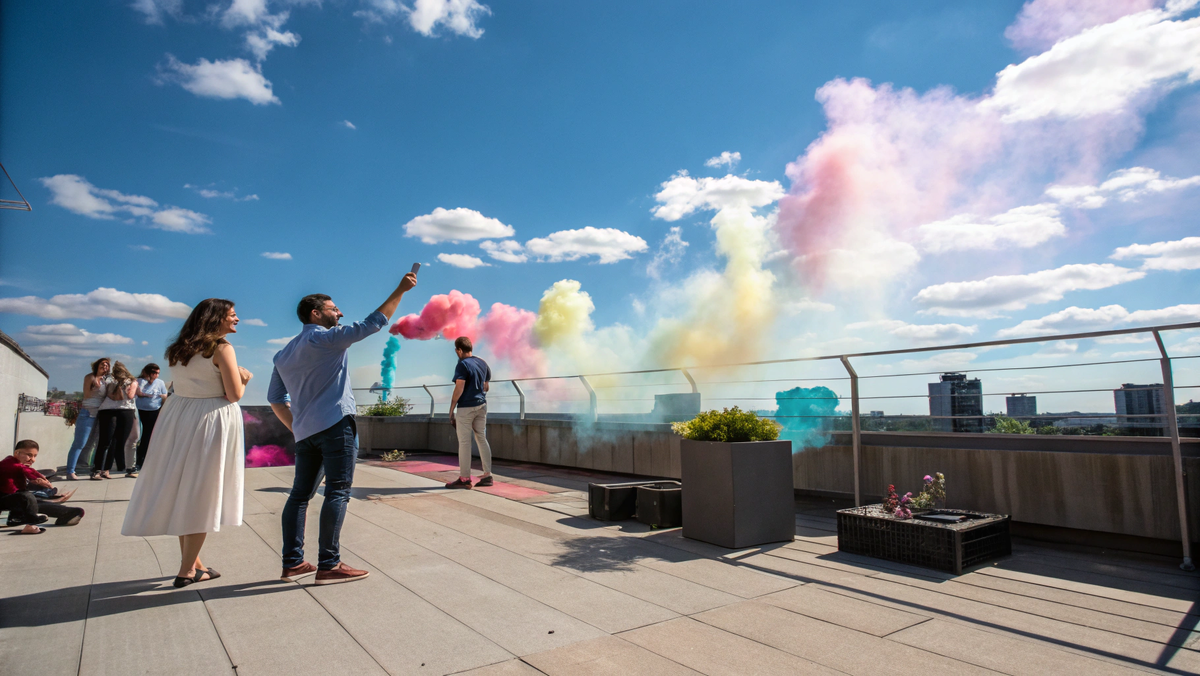 Гендер пати на крыше