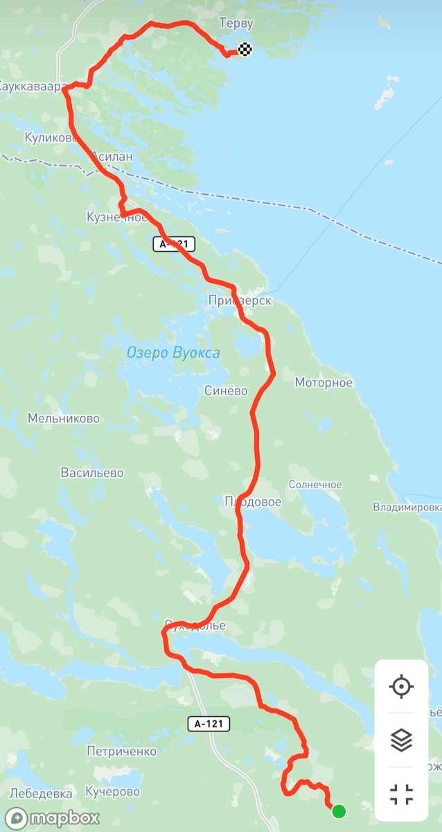 Нитка маршрута второго дня