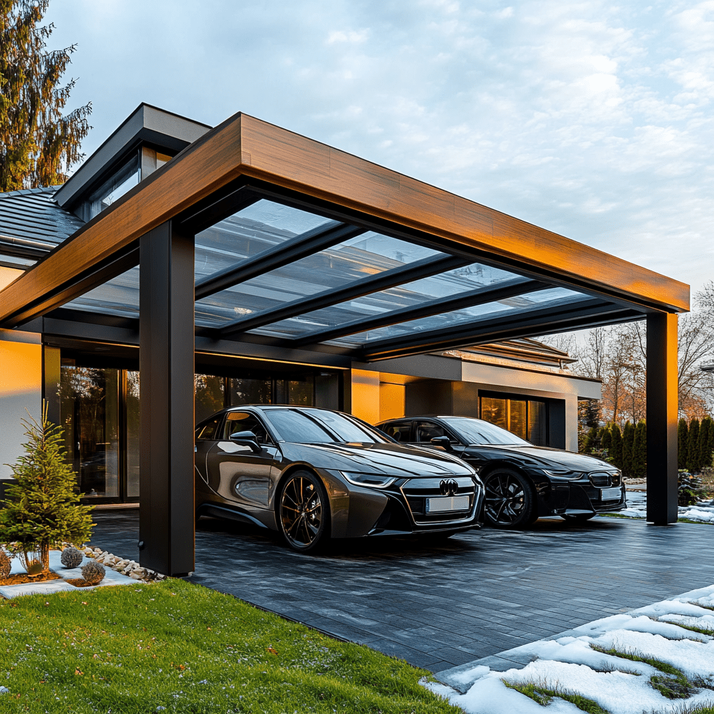    Навесы из поликарбоната в Уфе: идеальное решение для защиты вашего авто и создания уютного пространства ZMK-ZENIT