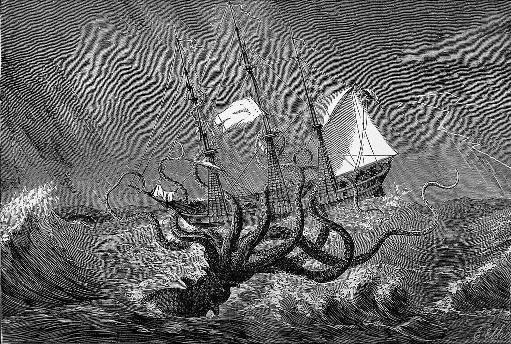 Возможно, так и тонули корабли в Точке Немо? Источник: Пикабу