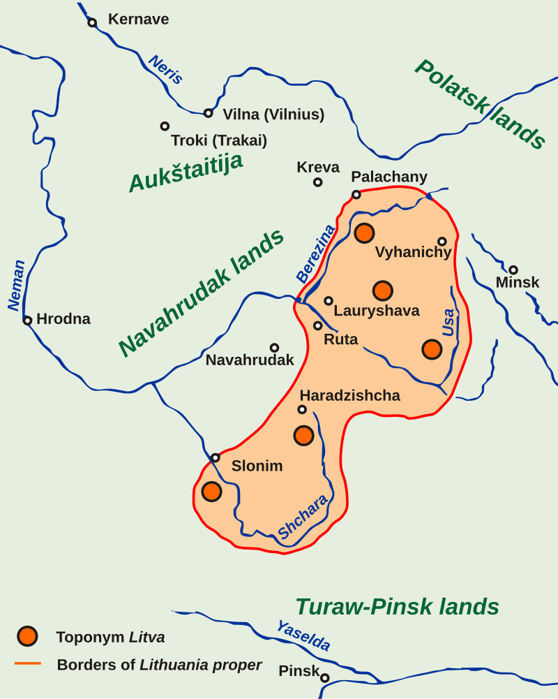 Историческая Литва по Н. И. Ермоловичу